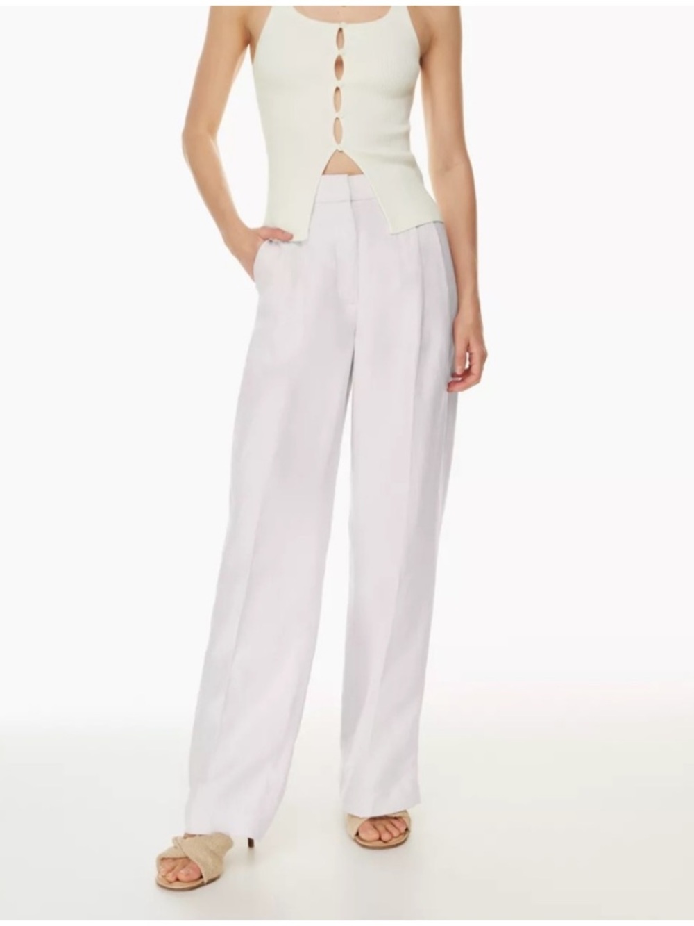 Aritzia Wilfred effortless linen pants